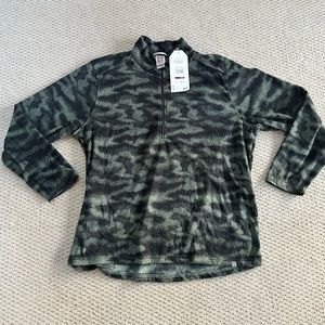 Avalanche Men's Black/Green Camouflage Half Zip Pullover Size XX-Large